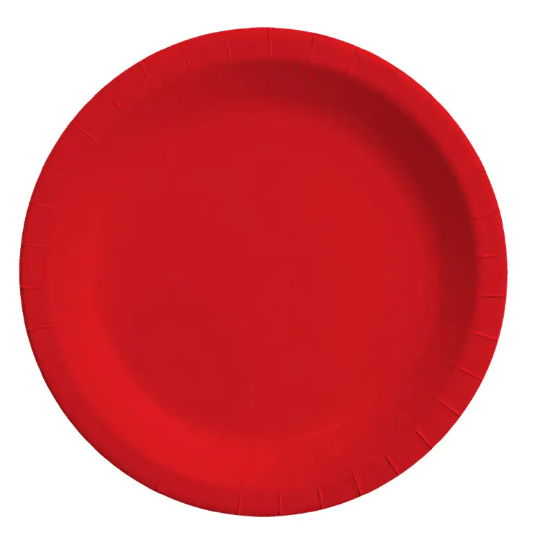 Pastel Red Paper Plate